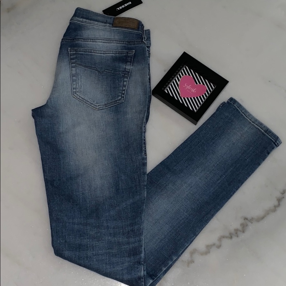 🔥 Diesel GRUPEE Light Blue Skinny Jeans Women - Picture 5 of 8